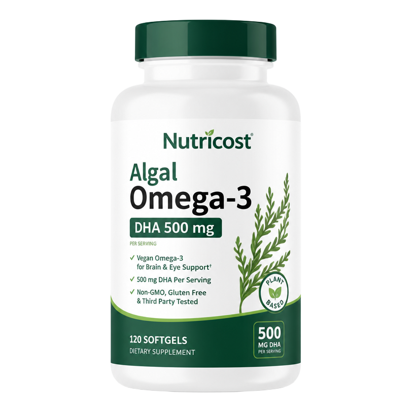 Nutricost Algal Omega-3 DHA 500 mg